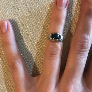 Vintage Celestial Moon, Midi, Pinky Ring, Sz 4